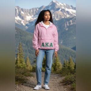 ACADIA  RAIN SPRING Pink Jacket SIZE LARGE